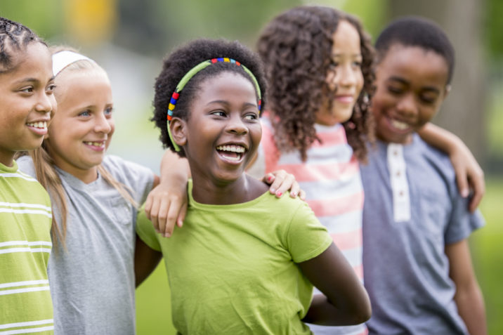 Kids laughing together