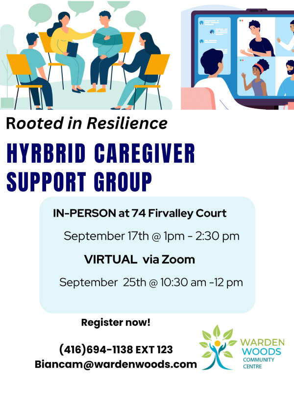 Rooted in Resilience Support Group flayer