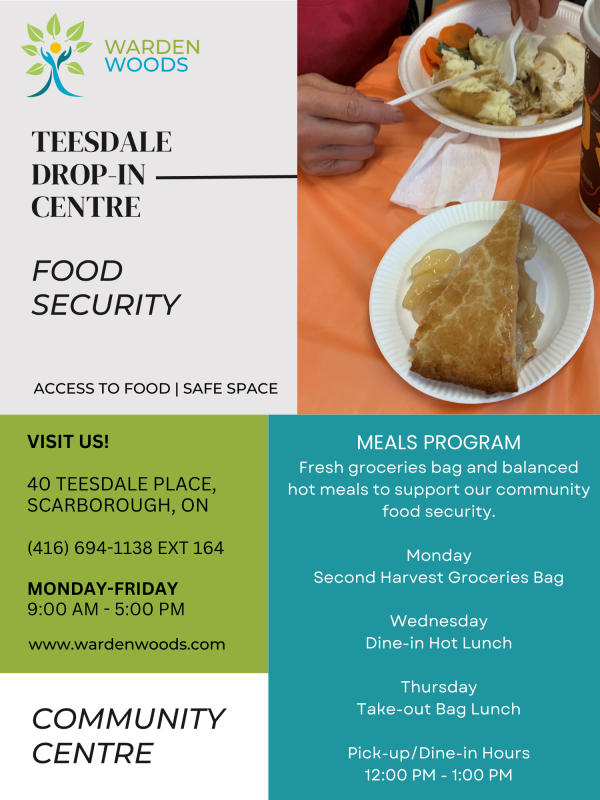 Teesdale drop-in centre poster