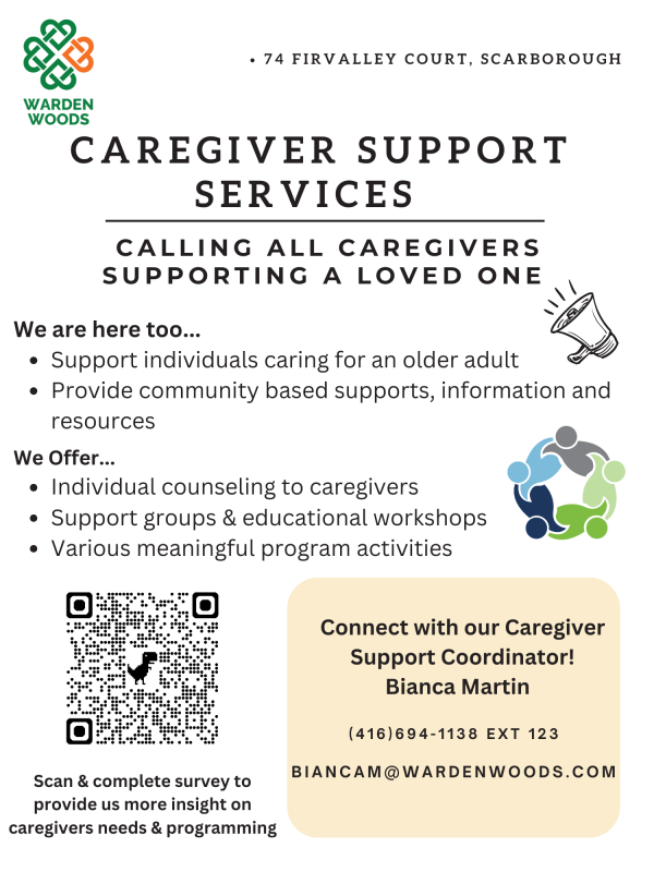 Warden Woods Caregiver Flyer